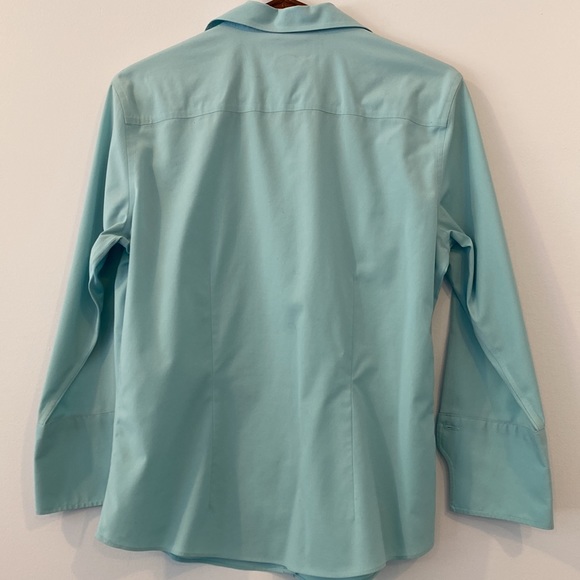 Women’s Brooks Brothers Light teal Blouse, size 8 - Picture 2 of 10